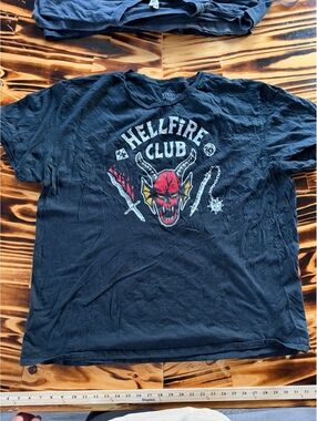 Stranger Things Hellfire Club black T-shirt